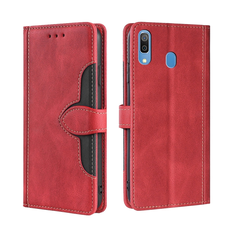 Skin Feel Cappello di paglia Custodia in pelle con fibbia magnetica, For Samsung Galaxy A03 Core, For Samsung Galaxy A03, For Samsung Galaxy A03 166mm EU Version, For Samsung Galaxy A20 / A21 JP Version, For Samsung Galaxy A23 5G                       ...