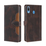 Skin Feel Cappello di paglia Custodia in pelle con fibbia magnetica, For Samsung Galaxy A03 Core, For Samsung Galaxy A03, For Samsung Galaxy A03 166mm EU Version, For Samsung Galaxy A20 / A21 JP Version, For Samsung Galaxy A23 5G                       ...
