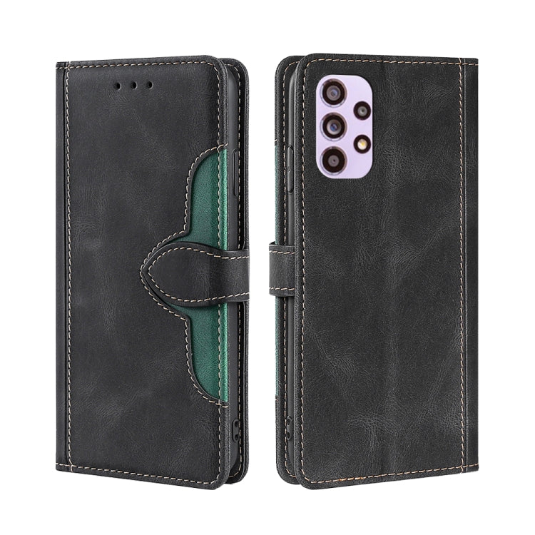 Skin Feel Cappello di paglia Custodia in pelle con fibbia magnetica, For Samsung Galaxy A33 5G, For Samsung Galaxy A53 5G, For Samsung Galaxy F52 5G, For Samsung Galaxy Feel 2 JP Version, For Samsung Galaxy M32 India Version, For Samsung Galaxy M52 5G