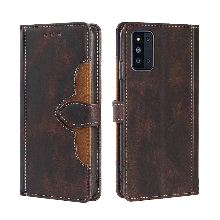 Skin Feel Cappello di paglia Custodia in pelle con fibbia magnetica, For Samsung Galaxy A33 5G, For Samsung Galaxy A53 5G, For Samsung Galaxy F52 5G, For Samsung Galaxy Feel 2 JP Version, For Samsung Galaxy M32 India Version, For Samsung Galaxy M52 5G