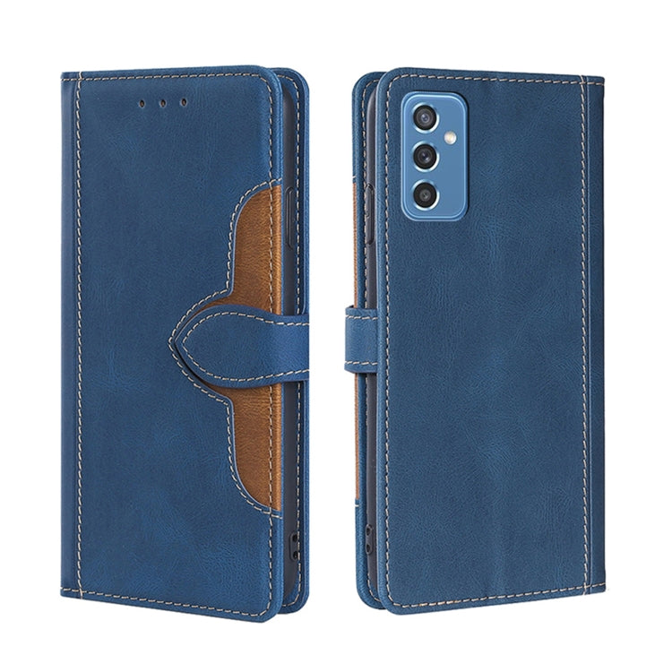 Skin Feel Cappello di paglia Custodia in pelle con fibbia magnetica, For Samsung Galaxy A33 5G, For Samsung Galaxy A53 5G, For Samsung Galaxy F52 5G, For Samsung Galaxy Feel 2 JP Version, For Samsung Galaxy M32 India Version, For Samsung Galaxy M52 5G