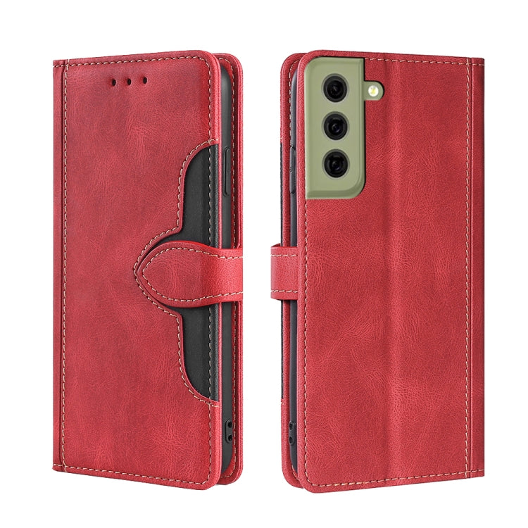 Skin Feel Cappello di paglia Custodia in pelle con fibbia magnetica, For Samsung Galaxy S21 FE, For Samsung Galaxy Xcover 5