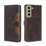 Skin Feel Cappello di paglia Custodia in pelle con fibbia magnetica, For Samsung Galaxy S21 FE, For Samsung Galaxy Xcover 5