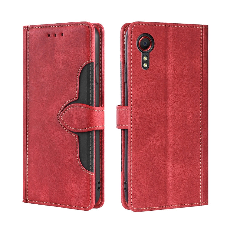 Skin Feel Cappello di paglia Custodia in pelle con fibbia magnetica, For Samsung Galaxy S21 FE, For Samsung Galaxy Xcover 5