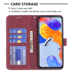 Custodia per cellulare in pelle a vibrazione orizzontale con fibbia magnetica a rombo, For Xiaomi Redmi Note 11 Pro International Version