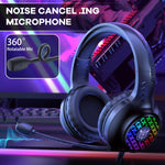 ONIKUMA X7 Pro USB + 3,5 mm RGB Lighting Cuffie da gioco cablate, X7 Pro