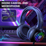 ONIKUMA X7 Pro USB + 3,5 mm RGB Lighting Cuffie da gioco cablate, X7 Pro