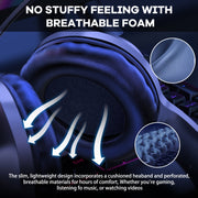 ONIKUMA X7 Pro USB + 3,5 mm RGB Lighting Cuffie da gioco cablate, X7 Pro
