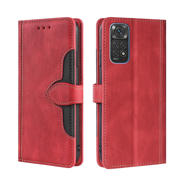 Skin Feel Cappello di paglia Custodia in pelle con fibbia magnetica, For Xiaomi Poco M3, For Xiaomi Redmi K40 Gaming, For Xiaomi Redmi Note 11 4G / Note 11S, For Xiaomi Redmi Note 11 5G, For Xiaomi Redmi 9C / Redmi 9C NFC, For Xiaomi Mi 11