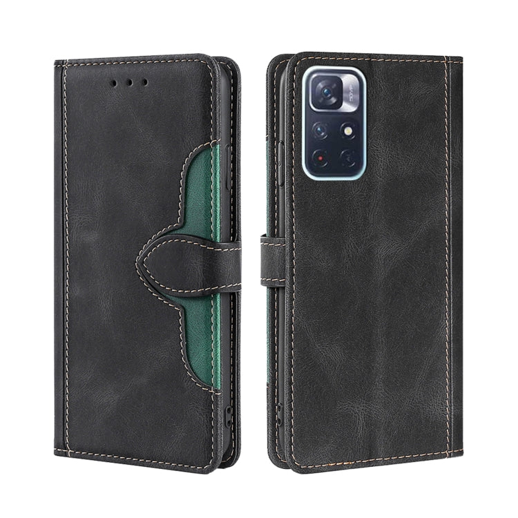 Skin Feel Cappello di paglia Custodia in pelle con fibbia magnetica, For Xiaomi Poco M3, For Xiaomi Redmi K40 Gaming, For Xiaomi Redmi Note 11 4G / Note 11S, For Xiaomi Redmi Note 11 5G, For Xiaomi Redmi 9C / Redmi 9C NFC, For Xiaomi Mi 11