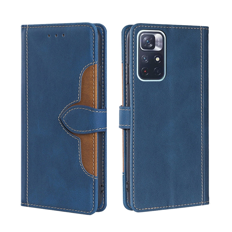 Skin Feel Cappello di paglia Custodia in pelle con fibbia magnetica, For Xiaomi Poco M3, For Xiaomi Redmi K40 Gaming, For Xiaomi Redmi Note 11 4G / Note 11S, For Xiaomi Redmi Note 11 5G, For Xiaomi Redmi 9C / Redmi 9C NFC, For Xiaomi Mi 11