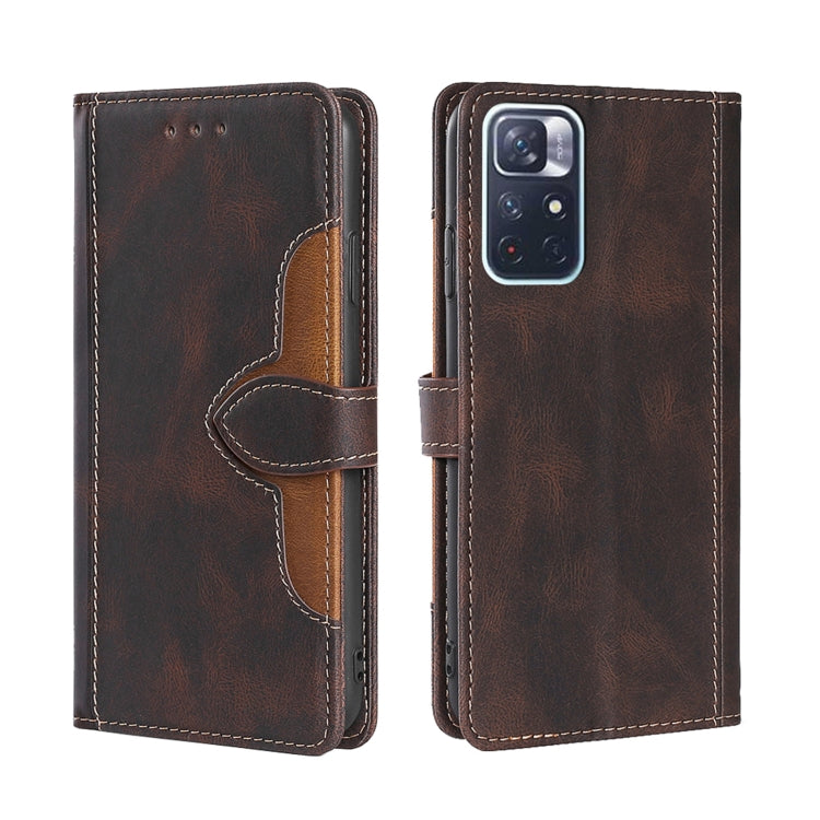 Skin Feel Cappello di paglia Custodia in pelle con fibbia magnetica, For Xiaomi Poco M3, For Xiaomi Redmi K40 Gaming, For Xiaomi Redmi Note 11 4G / Note 11S, For Xiaomi Redmi Note 11 5G, For Xiaomi Redmi 9C / Redmi 9C NFC, For Xiaomi Mi 11