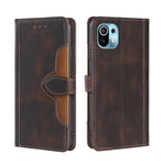 Skin Feel Cappello di paglia Custodia in pelle con fibbia magnetica, For Xiaomi Poco M3, For Xiaomi Redmi K40 Gaming, For Xiaomi Redmi Note 11 4G / Note 11S, For Xiaomi Redmi Note 11 5G, For Xiaomi Redmi 9C / Redmi 9C NFC, For Xiaomi Mi 11