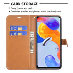 Custodia per cellulare in pelle color denim abbinata, For Xiaomi Redmi Note 11 Pro International Version