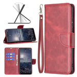 Cassa del telefono in pelle di pelle di agnello retrò, For Samsung Galaxy A23 5G, For ZTE Blade A51, For ZTE Blade A71, For Nokia G21 / G11