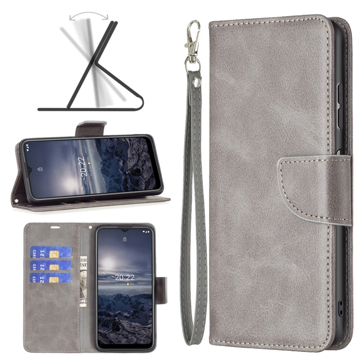 Cassa del telefono in pelle di pelle di agnello retrò, For Samsung Galaxy A23 5G, For ZTE Blade A51, For ZTE Blade A71, For Nokia G21 / G11