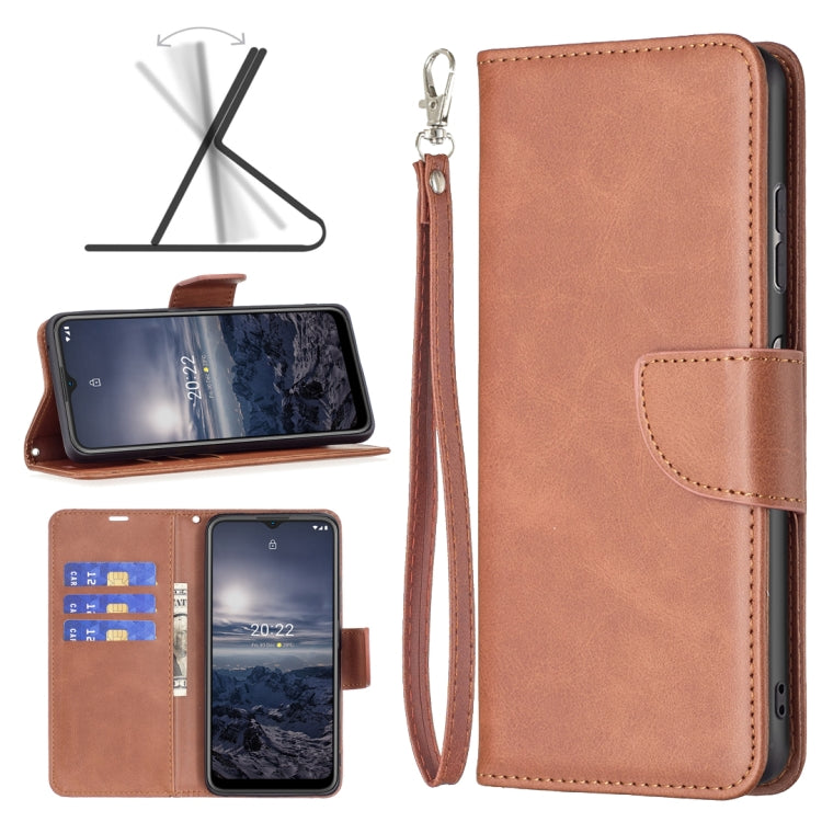 Cassa del telefono in pelle di pelle di agnello retrò, For Samsung Galaxy A23 5G, For ZTE Blade A51, For ZTE Blade A71, For Nokia G21 / G11