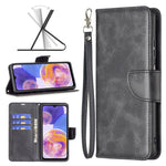Cassa del telefono in pelle di pelle di agnello retrò, For Samsung Galaxy A23 5G, For ZTE Blade A51, For ZTE Blade A71, For Nokia G21 / G11