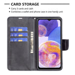 Cassa del telefono in pelle di pelle di agnello retrò, For Samsung Galaxy A23 5G, For ZTE Blade A51, For ZTE Blade A71, For Nokia G21 / G11