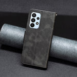 Cassa del telefono in pelle di pelle di agnello retrò, For Samsung Galaxy A23 5G, For ZTE Blade A51, For ZTE Blade A71, For Nokia G21 / G11