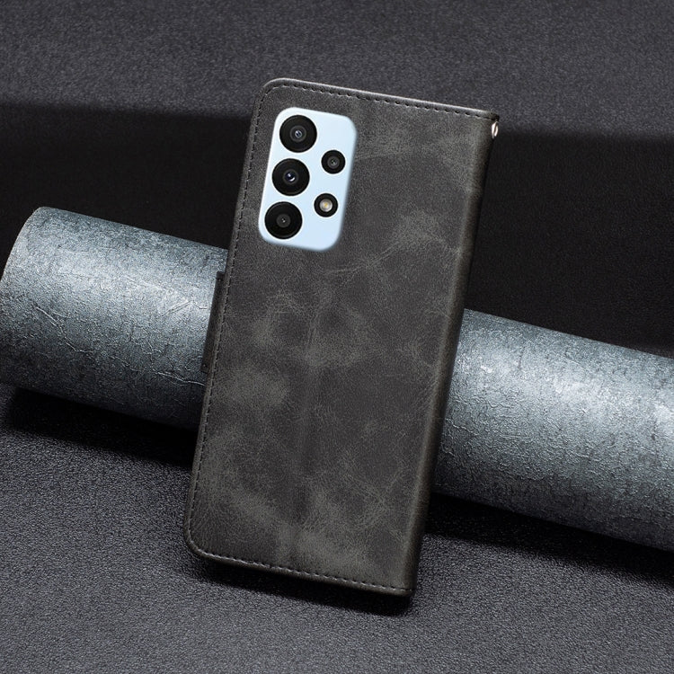 Cassa del telefono in pelle di pelle di agnello retrò, For Samsung Galaxy A23 5G, For ZTE Blade A51, For ZTE Blade A71, For Nokia G21 / G11