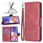 Cassa del telefono in pelle di pelle di agnello retrò, For Samsung Galaxy A23 5G, For ZTE Blade A51, For ZTE Blade A71, For Nokia G21 / G11
