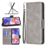 Cassa del telefono in pelle di pelle di agnello retrò, For Samsung Galaxy A23 5G, For ZTE Blade A51, For ZTE Blade A71, For Nokia G21 / G11