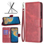 Cassa del telefono in pelle di pelle di agnello retrò, For Samsung Galaxy A23 5G, For ZTE Blade A51, For ZTE Blade A71, For Nokia G21 / G11
