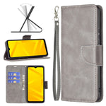 Cassa del telefono in pelle di pelle di agnello retrò, For Samsung Galaxy A23 5G, For ZTE Blade A51, For ZTE Blade A71, For Nokia G21 / G11