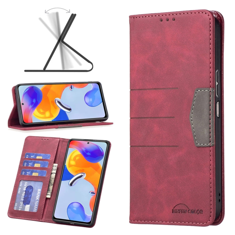 Custodia per telefono in pelle con giunzione magnetica, For Xiaomi Redmi Note 11 Pro International Version