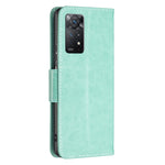 Custodia per telefono in pelle goffrata con due farfalle, For Xiaomi Redmi Note 11 Pro International Version
