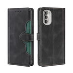 Skin Feel Cappello di paglia Custodia in pelle con fibbia magnetica, For Motorola Moto G51, For Motorola Moto G71 5G, For Motorola Edge X30
