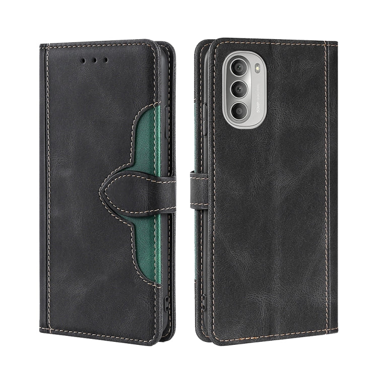 Skin Feel Cappello di paglia Custodia in pelle con fibbia magnetica, For Motorola Moto G51, For Motorola Moto G71 5G, For Motorola Edge X30