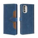 Skin Feel Cappello di paglia Custodia in pelle con fibbia magnetica, For Motorola Moto G51, For Motorola Moto G71 5G, For Motorola Edge X30