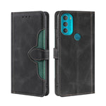 Skin Feel Cappello di paglia Custodia in pelle con fibbia magnetica, For Motorola Moto G51, For Motorola Moto G71 5G, For Motorola Edge X30