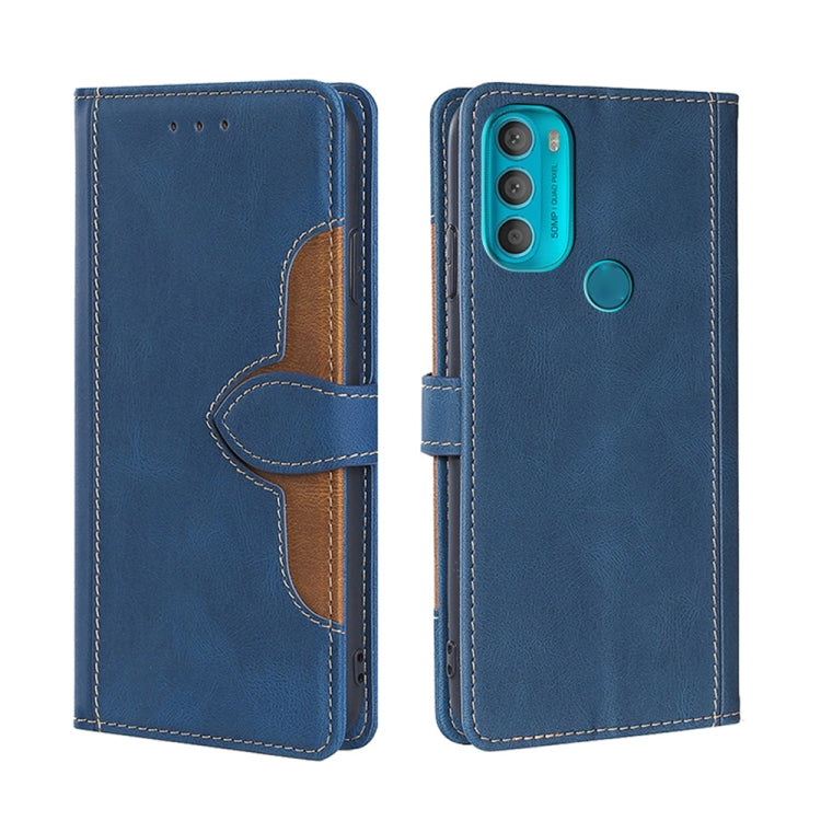 Skin Feel Cappello di paglia Custodia in pelle con fibbia magnetica, For Motorola Moto G51, For Motorola Moto G71 5G, For Motorola Edge X30