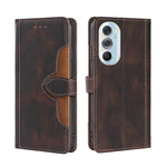 Skin Feel Cappello di paglia Custodia in pelle con fibbia magnetica, For Motorola Moto G51, For Motorola Moto G71 5G, For Motorola Edge X30