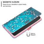 Custodia per telefono in pelle a vibrazione orizzontale magnetica invisibile con motivo a disegno colorato, For Xiaomi Redmi Note 11 International Version