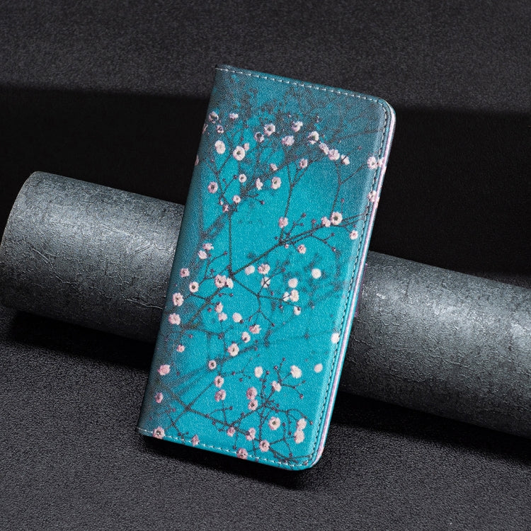 Custodia per telefono in pelle a vibrazione orizzontale magnetica invisibile con motivo a disegno colorato, For Xiaomi Redmi Note 11 International Version