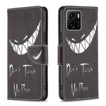Custodia per telefono in pelle con motivo a disegno colorato, For vivo Y15s
