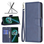 Cassa del telefono in pelle di pelle di agnello retrò, For OPPO Realme 9 Pro