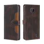 Skin Feel Cappello di paglia Custodia in pelle con fibbia magnetica, For Nokia G50, For Nokia 6.3 / G20, For Nokia C01 Plus / C1 2nd Editon, For Nokia 1.4, For Nokia C10 / C20, For Nokia G300