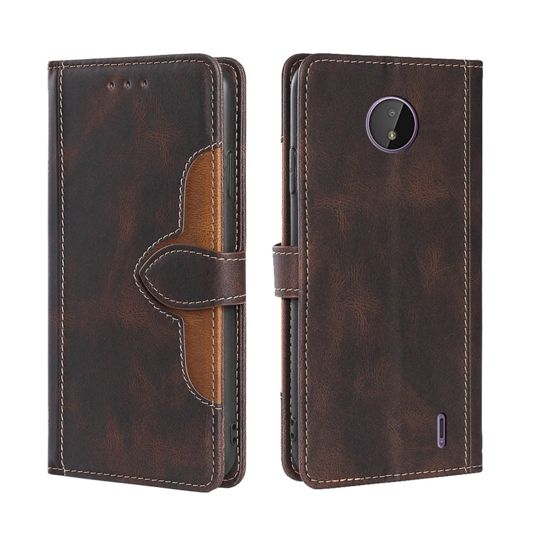 Skin Feel Cappello di paglia Custodia in pelle con fibbia magnetica, For Nokia G50, For Nokia 6.3 / G20, For Nokia C01 Plus / C1 2nd Editon, For Nokia 1.4, For Nokia C10 / C20, For Nokia G300
