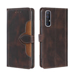 Skin Feel Cappello di paglia Custodia in pelle con fibbia magnetica, For OPPO Reno3 5G JP Version, For OPPO A16, For OPPO A53 / A32 / A33 / A53s 2020, For OPPO A55 5G, For OPPO A55s 5G, For OPPO A94 5G / F19 Pro+ / Reno 5Z