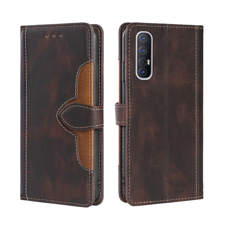 Skin Feel Cappello di paglia Custodia in pelle con fibbia magnetica, For OPPO Reno3 5G JP Version, For OPPO A16, For OPPO A53 / A32 / A33 / A53s 2020, For OPPO A55 5G, For OPPO A55s 5G, For OPPO A94 5G / F19 Pro+ / Reno 5Z
