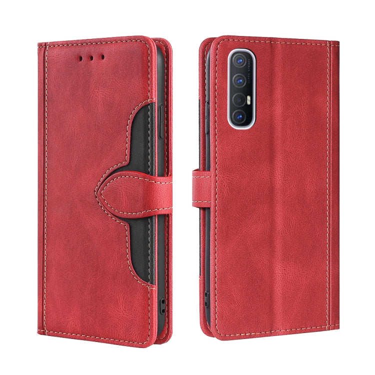 Skin Feel Cappello di paglia Custodia in pelle con fibbia magnetica, For OPPO Reno3 5G JP Version, For OPPO A16, For OPPO A53 / A32 / A33 / A53s 2020, For OPPO A55 5G, For OPPO A55s 5G, For OPPO A94 5G / F19 Pro+ / Reno 5Z