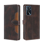 Skin Feel Cappello di paglia Custodia in pelle con fibbia magnetica, For OPPO Reno3 5G JP Version, For OPPO A16, For OPPO A53 / A32 / A33 / A53s 2020, For OPPO A55 5G, For OPPO A55s 5G, For OPPO A94 5G / F19 Pro+ / Reno 5Z