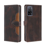 Skin Feel Cappello di paglia Custodia in pelle con fibbia magnetica, For OPPO Reno3 5G JP Version, For OPPO A16, For OPPO A53 / A32 / A33 / A53s 2020, For OPPO A55 5G, For OPPO A55s 5G, For OPPO A94 5G / F19 Pro+ / Reno 5Z