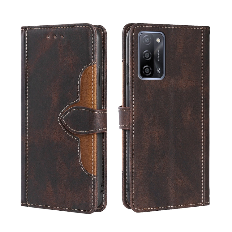 Skin Feel Cappello di paglia Custodia in pelle con fibbia magnetica, For OPPO Reno3 5G JP Version, For OPPO A16, For OPPO A53 / A32 / A33 / A53s 2020, For OPPO A55 5G, For OPPO A55s 5G, For OPPO A94 5G / F19 Pro+ / Reno 5Z