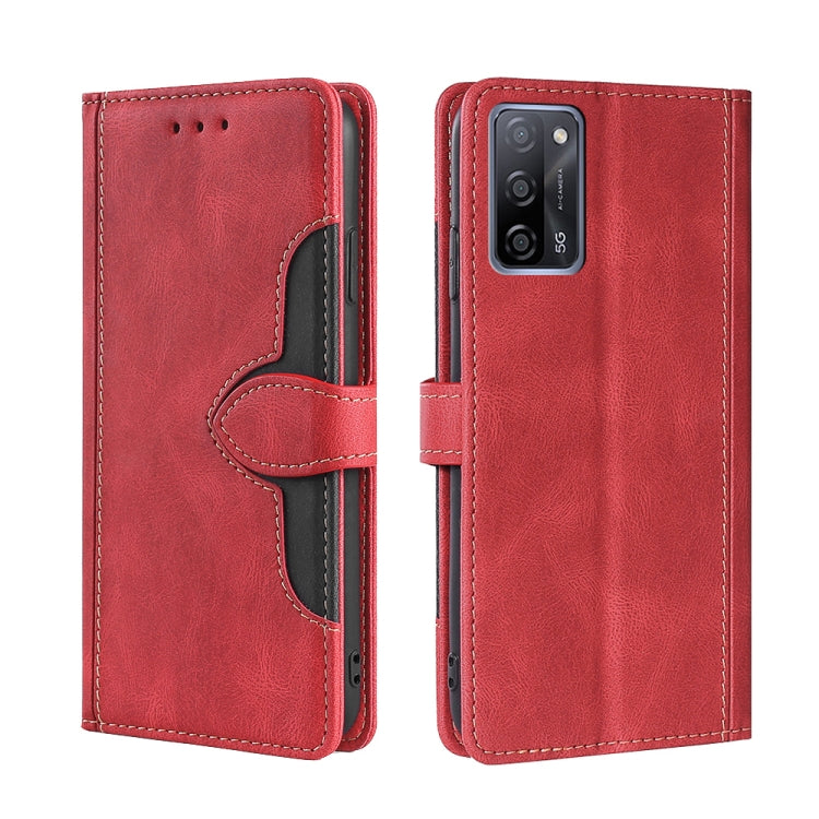 Skin Feel Cappello di paglia Custodia in pelle con fibbia magnetica, For OPPO Reno3 5G JP Version, For OPPO A16, For OPPO A53 / A32 / A33 / A53s 2020, For OPPO A55 5G, For OPPO A55s 5G, For OPPO A94 5G / F19 Pro+ / Reno 5Z